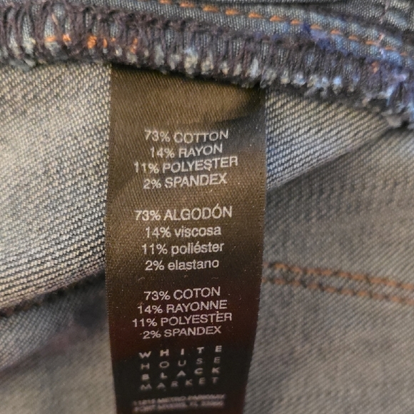 White House Black Market Dark Boot Leg Jeans - Picture 5 of 6